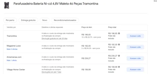 Imagem na descrição da promoção