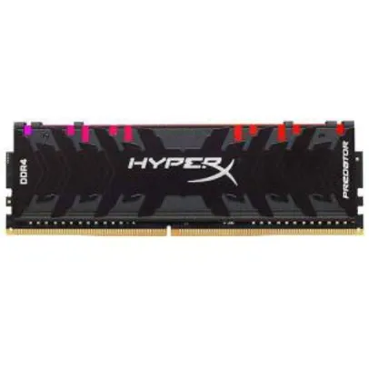 Kit 32GB Memória HyperX Predator RGB 2X 16GB DDR4 3200Mhz CL16 288 Pinos UDIMM - HX432C16PB3AK2/32 - R$1430 (ou R$1215 com Ame)