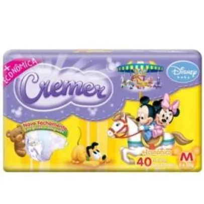 [Ricardo Eletro] Fralda Cremer Disney Baby M 40 unidades​ - por R$21