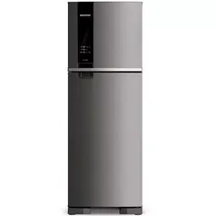 Geladeira Brastemp Frost Free Duplex 375 litros cor Inox com Espaço Adapt - BRM45JK