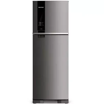 Geladeira Brastemp Frost Free Duplex 375 litros cor Inox com Espaço Adapt - BRM45JK