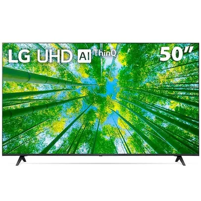 Smart TV 50" LG 4K UHD 50UQ8050 WiFi, Bluetooth, HDR, Nvidia GEFORCE NOW, ThinQ AI, Smart Magic, Google, Alexa