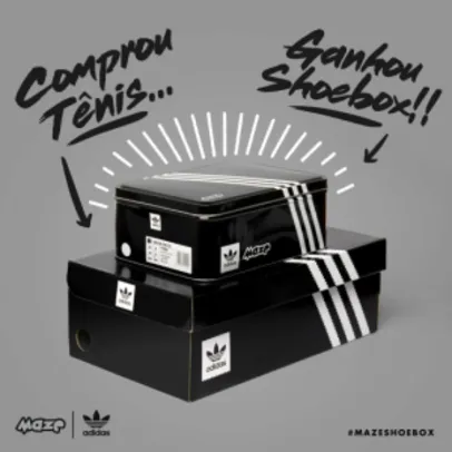 Na compra de uma tênis da Adidas ganhe uma shoebox Adidas