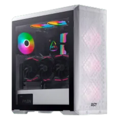 Gabinete Gamer XPG Defender, Mid Tower, Vidro Temperado, White, E-ATX, Sem Fonte, Com 3 Fans, DEFENDER WHCWW