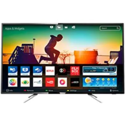 Smart TV LED 50" Philips 50PUG6102/78 UHD 4K com Conversor Digital 4 HDMI 2 USB Wi-fi 60hz - Pretam - R$2500