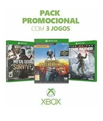 Kit Game Metal Gear Survive + Playerunknown’s Battlegrounds  + Rise Of The Tomb Raider - Xbox One