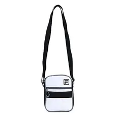 Bolsa Lateral Vintage, FILA, Unisex, Preto/Branco