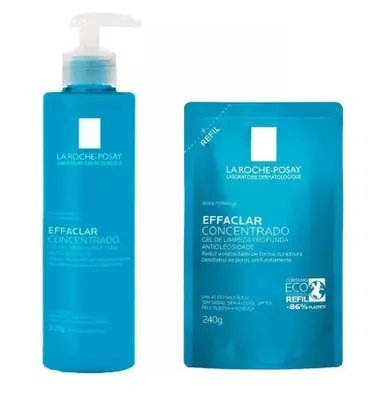 La Roche-Posay Effaclar Concentrado Kit - Gel de Limpeza Facial + Refil