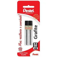 [Prime] Grafites Pentel 0.5Mm 4B Com 02 Tubos | R$5,75