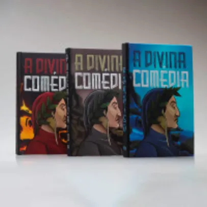 Kit 3 Livros | A Divina Comédia | Capa Dura | Dante Alighieri