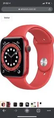 APPLE WATCH SERIES 6 44MM VERMELHO | R$2999