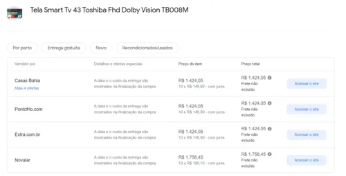 Imagem na descrição da promoção