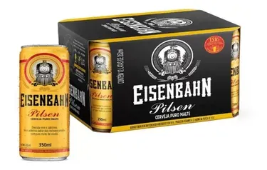 Pack Cerveja Eisenbahn Pilsen Lata 350ml - 12 Undiades