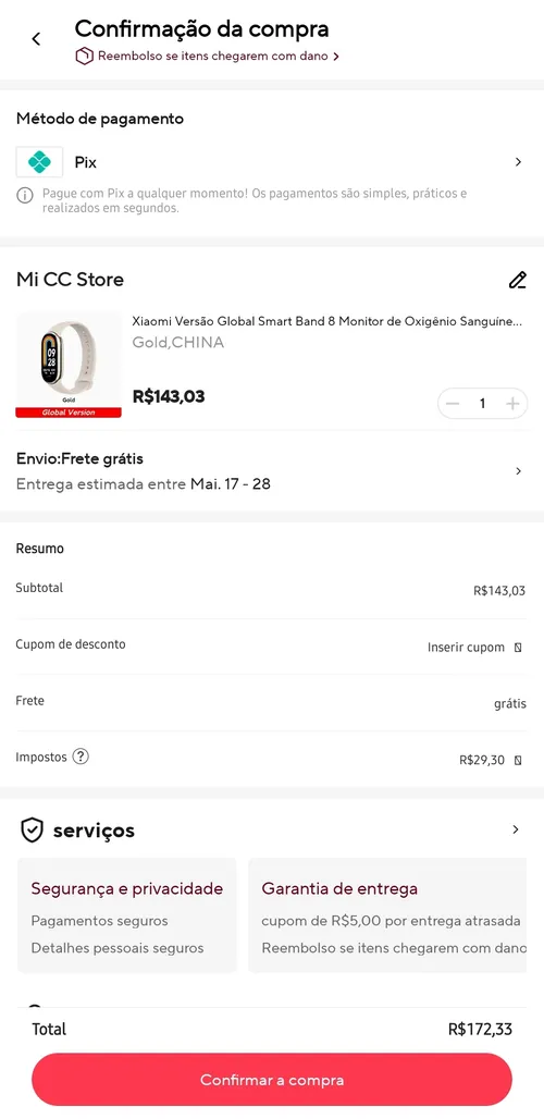 Imagem na descrição da promoção