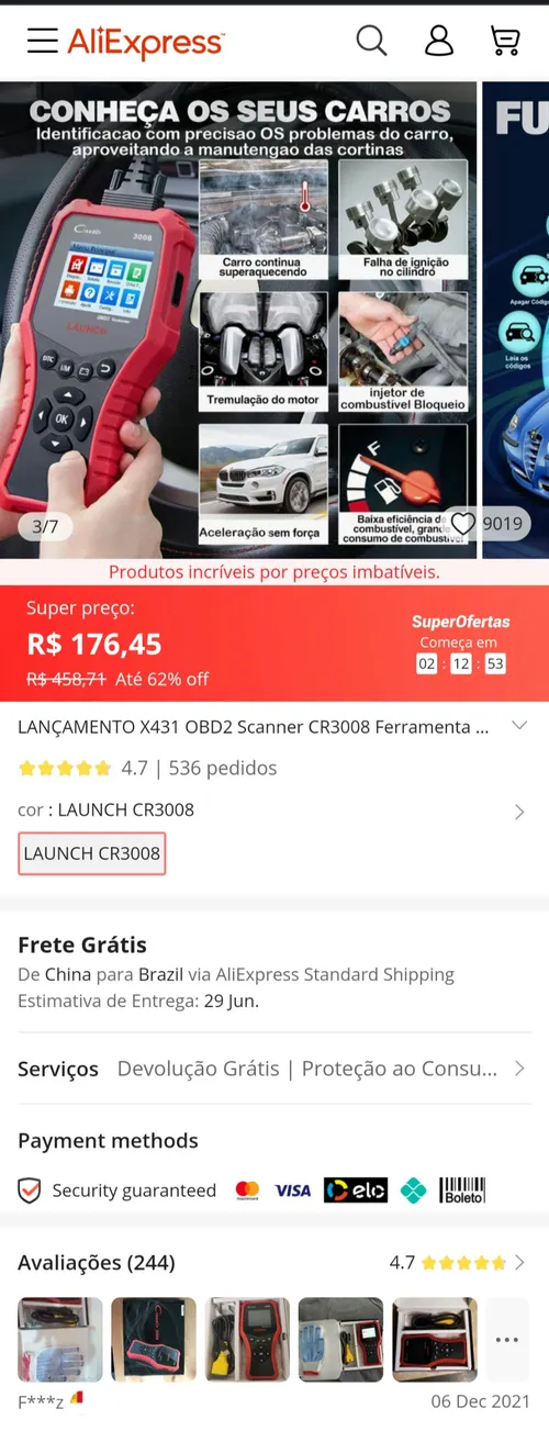 Imagem na descrição da promoção