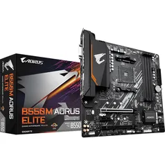 Placa Mãe Gigabyte B550M AORUS Elite, Chipset B550, AMD AM4, mATX, DDR4