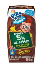 Bebida Láctea Pirakids School - Sabor Chocolate - 200 ml | R$0,98