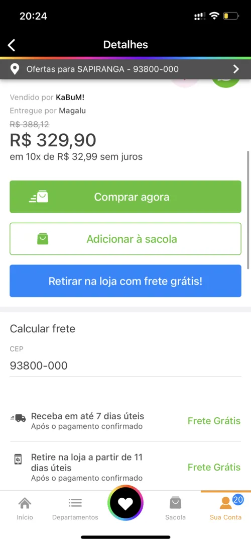 Imagem na descrição da promoção