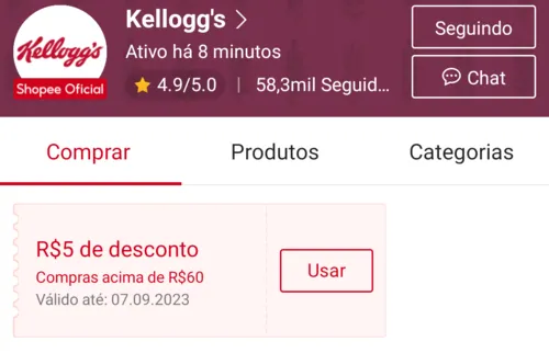 Imagem na descrição da promoção