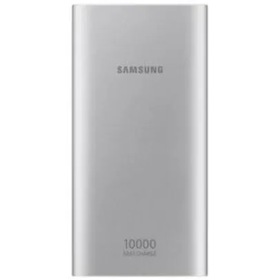 Carregador Portátil Samsung USB Tipo C, 10.000 mAh, Prata - EB-P1100CSPGBR