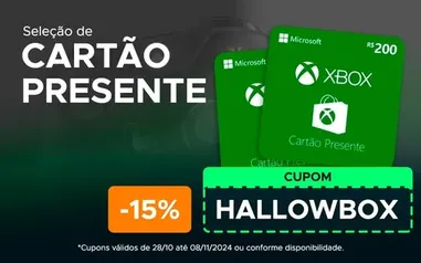 R$ 100 - Cartão-Presente Xbox