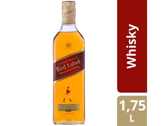 [C.OURO] Whisky Johnnie Walker Escocês Red Label 1,75L | R$0