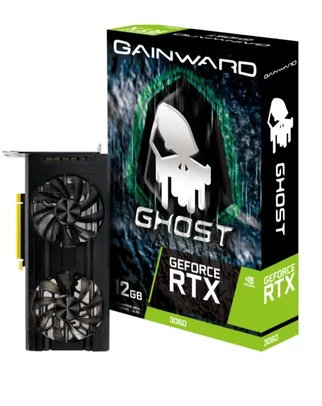 Placa de Vídeo Gainward NVIDIA GeForce RTX 3060 Ghost, LHR, 12GB, GDDR6, DLSS, NE6306001