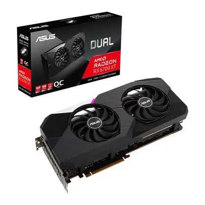 Placa de Video Asus Radeon RX 6700 XT Dual OC Edition, 12GB, GDDR6, 192-bit, DUAL-RX6700XT-O12G