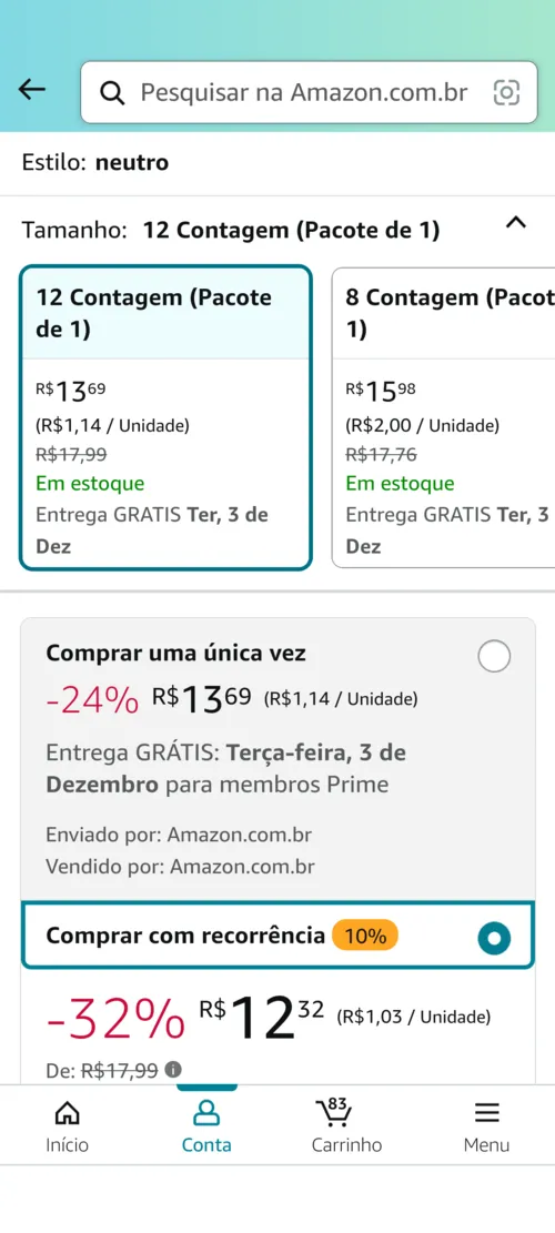 Imagem na descrição da promoção