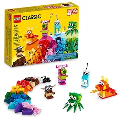 LEGO® Classic Monstros Criativos; Kit de Construção com 5 Brinquedos para Crianças (140 peças)