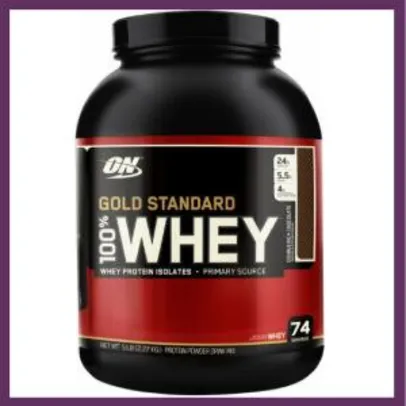[App] 100% whey protein gold standard (909G) optimum nutrition | R$90