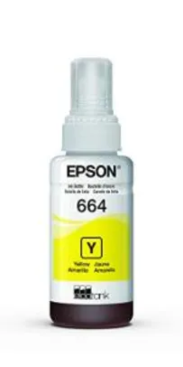Saindo por R$ 18: [PRIME] Garrafa de Tinta Original Epson EcoTank 664 Amarelo - T664420 | R$ 18 | Pelando