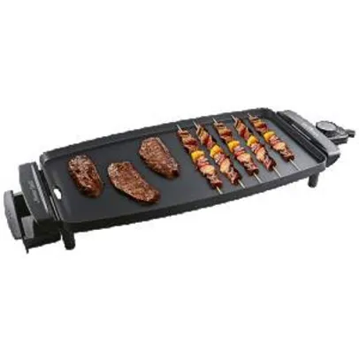 [Americanas] Master Grill Britânia Antiaderente Preto e Cinza R$88