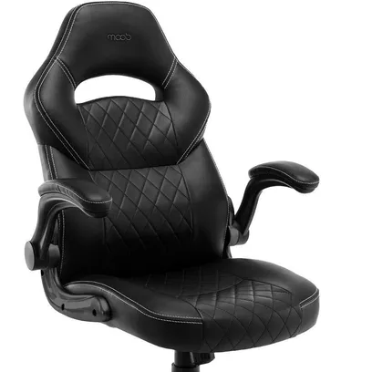 Foto do produto Cadeira Gamer Moob Horizon Giratória Com Função Relax e Braços Ajustáveis Preto