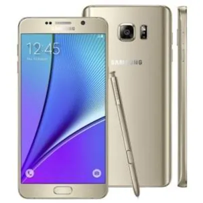 [Ponto Frio] Samsung Galaxy Note 5 Dourado com 32GB - R$ 2.825