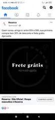 Reserva - 20% de desconto e frete grátis*