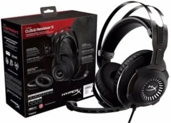 Headset Gamer HyperX Cloud Revolver S 7.1 Dolby Digital - HX-HSCRS-GM/NA R$800