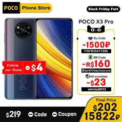 Versão global POCO X3 PRO NFC 8gb 256gb Smartphone Snapdragon 860.