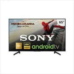 Smart TV LED 65" Sony XBR-65X805G Ultra HD 4K 4 HDMI 3 USB Wi-Fi Preta