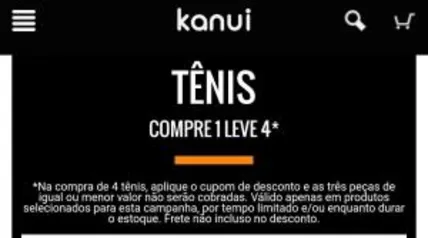 TÊNIS

COMPRE 1 LEVE 4*