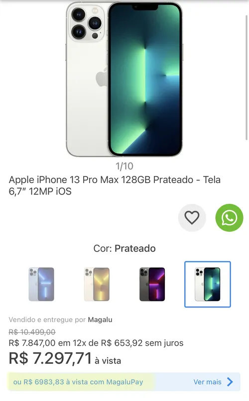 Imagem na descrição da promoção