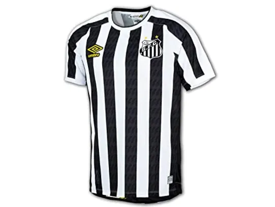 Camisa Santos Oficial 2 2021, UMBRO, Masculino, Branco/Preto, P