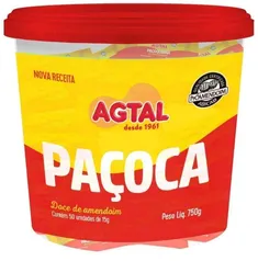 Paçoca Agtal Rolha 50 unidades 