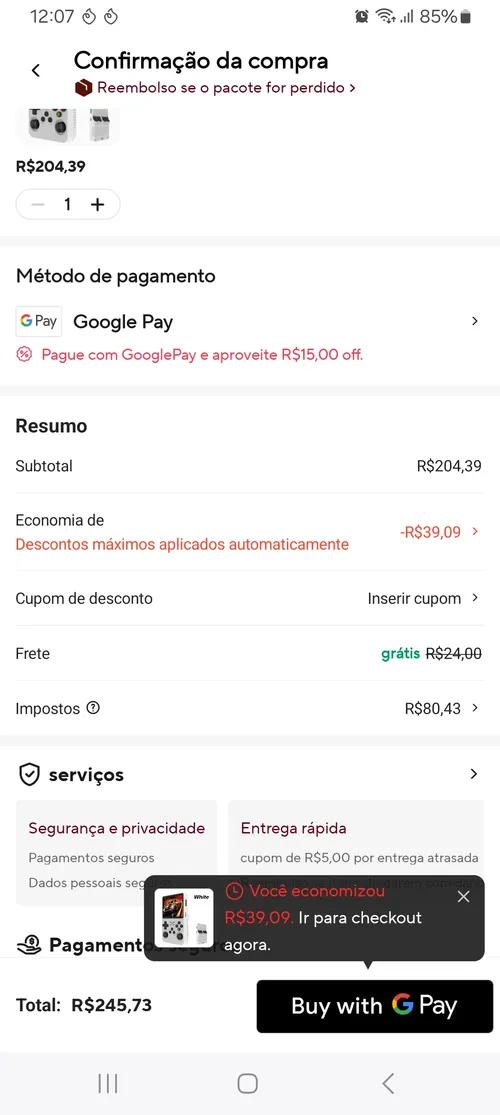 Imagen na descrição da promoção