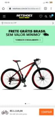 Bicicleta Aro 29 KSW Ed. Especial 2.0 Câmbio Shimano 21v Freio Disc Mecânico - R$1.119