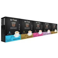 50 Cápsulas Para Nespresso Kit Degustação Café R$ 50