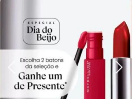 Leve 2 pague 1: Batons MAYBELLINE | R$26
