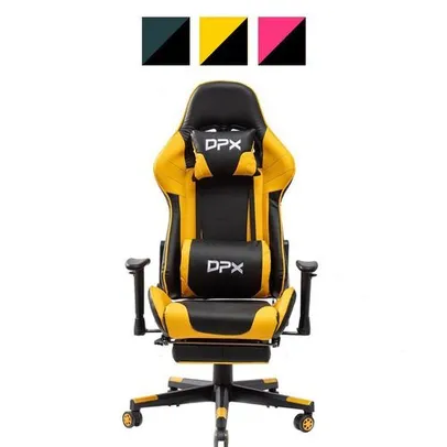 Cadeira Gamer Giratória com Apoio Retrátil para Pés e Braço 2D GT17 - DPX