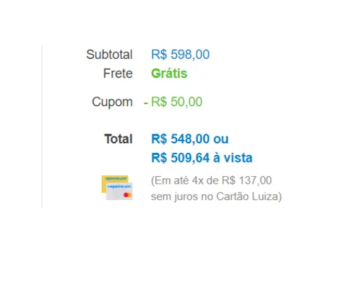 Imagem na descrição da promoção