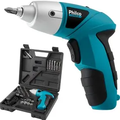 [R$71 com Ame] Parafusadeira Philco PPF01MF Force c/Maleta 200rpm - Bivolt